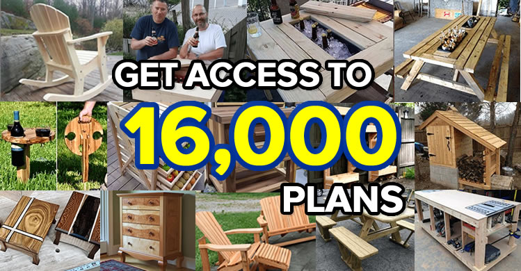 Complete Ted’s Woodworking package with 16,000 step-by-step plans
