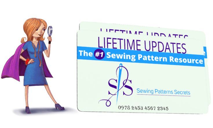 Printable sewing patterns included in Sewing Pattern Secrets
