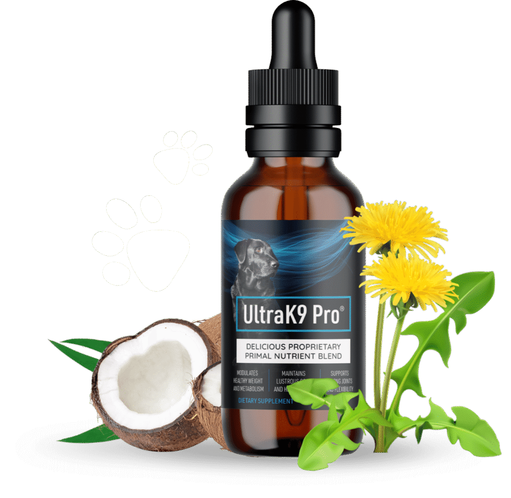 UltraK9 Pro bottle front label